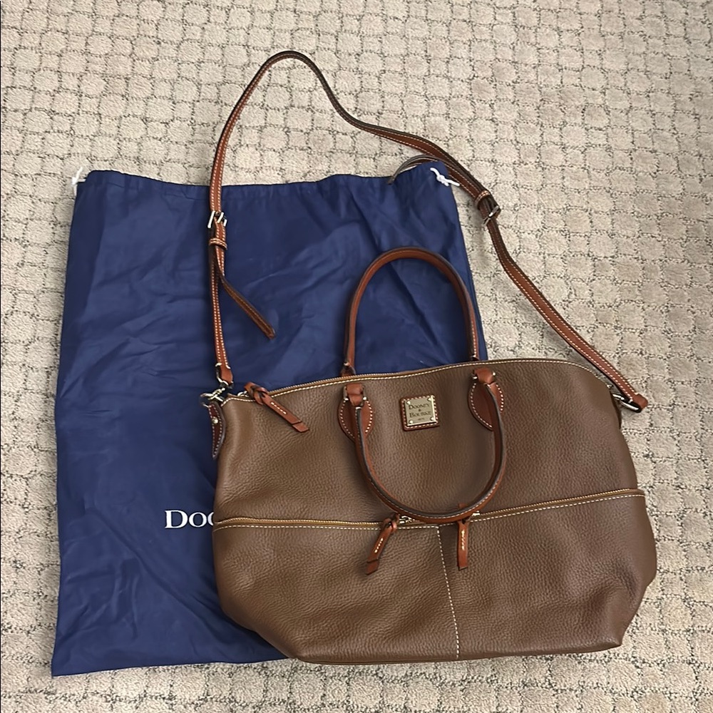 Dooney & Bourke Tan Leather Shoulder Bag